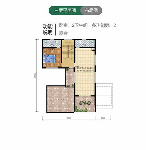 中式三层农村自建别墅设计图