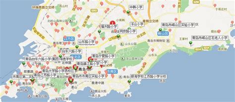 青岛行政区划图图片