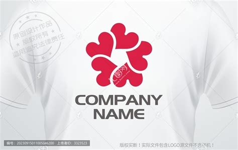 心形logo心连心标志,其它,LOGO/吉祥物设计,设计模板,汇图网www.huitu.com