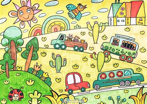 小汽车交通工具卡通插画|插画|儿童插画|插画师一阿烂 - 原创作品 - 站酷 (ZCOOL)
