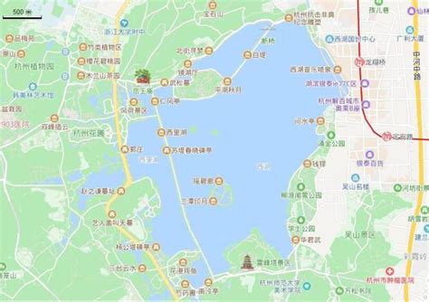 杭州西湖地图-云景点