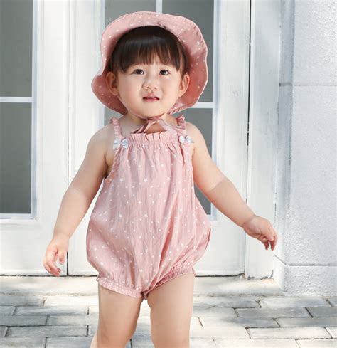 夏季ins爆款童装配帽婴儿连体衣女童宝宝哈衣婴儿服装新生儿衣服-阿里巴巴