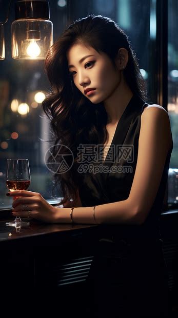 酒吧女头像图片