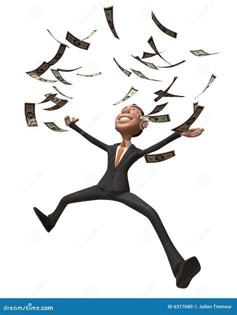 Rich businessman stock illustration. Illustration of dollar - 6317680