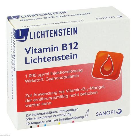 VITAMIN B12 1.000 μg Lichtenstein Ampullen (10x1 ml) Preisvergleich ...