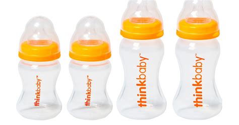 Thinkbaby BPA Free Baby Bottle Starter Set, 0-12