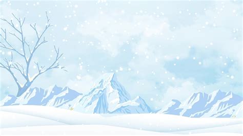 白色唯美插画动态雪花滑雪动态背景视频AE模板冬天背景下载 - 觅知网