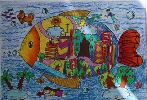 儿童画比赛及部分创作作品-美术绘画 - 常州市新北区圩塘中心小学