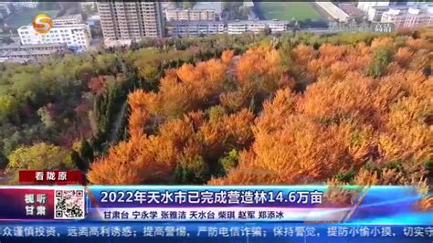 【短视频】2022年天水市已完成营造林14.6万亩-丝路明珠网