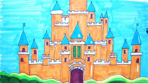 城堡美术,儿童美术城堡,画城堡_大山谷图库