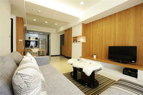 单身公寓客厅电视墙装修效果图_太平洋家居网图库