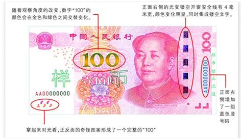 银发网-四招掌握新版百元人民币防伪特征