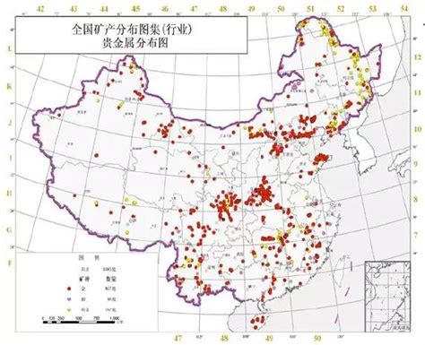 中国金矿分布图图片