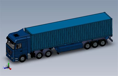 卡车模型SW设计_SOLIDWORKS 2015_模型图纸下载 – 懒石网