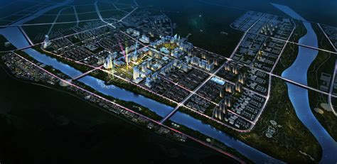 凤城规划3dmax 模型下载-光辉城市