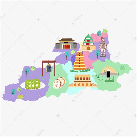 中国地图西安图片