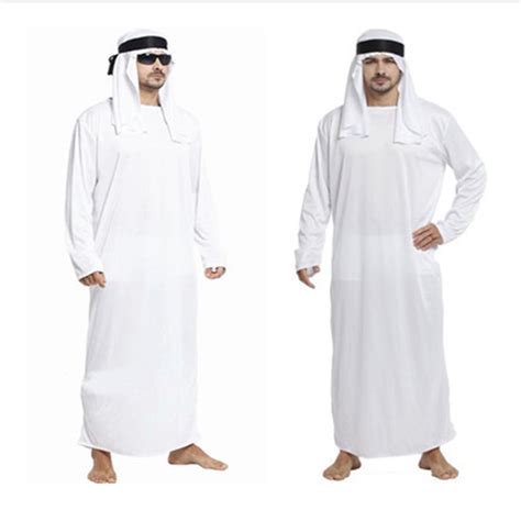 白头巾人男款卡塔尔比赛演出中东迪拜阿拉伯王子国王衣服酋长服-阿里巴巴