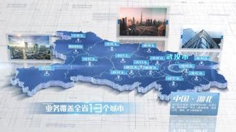 湖北省（武汉）地图辐射_AE模板下载(编号:6265115)_AE模板_光厂(VJ师网) www.vjshi.com
