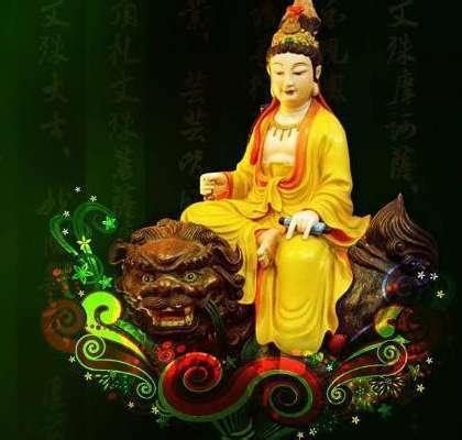 文殊菩萨在佛教诸菩萨中最聪明，他有哪五种化身？有哪七种智慧？_维摩