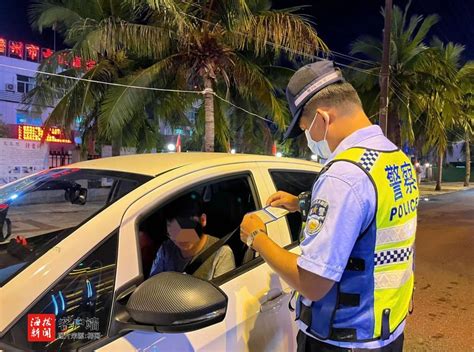 儋州交警开展夜查行动，19名“酒司机”被查