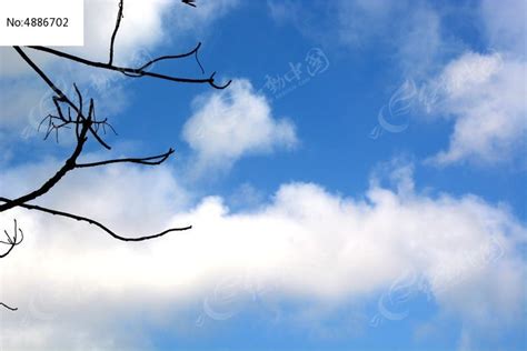 湛蓝的天空上飘着洁白的云朵高清图片下载-正版图片507411156-摄图网