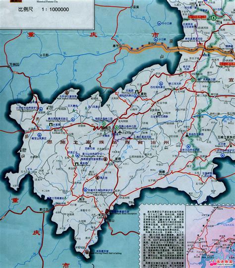 湖北恩施地图图片