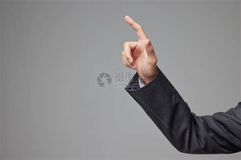 商务男士单手指点击触屏动作手势高清图片下载-正版图片507702714-摄图网