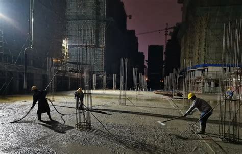 中煤特凿公司：淮北时代天境公馆项目部完成部分地库底板混凝土浇筑 - 砼牛网