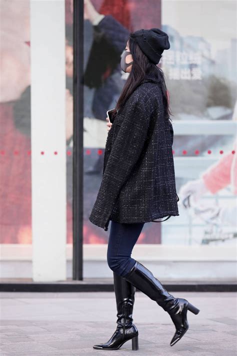 熊黛林长靴图片女生