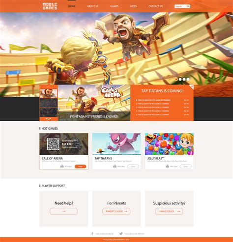 游戏网站的排版设计|网页|企业官网|art567 - 原创作品 - 站酷 (ZCOOL)