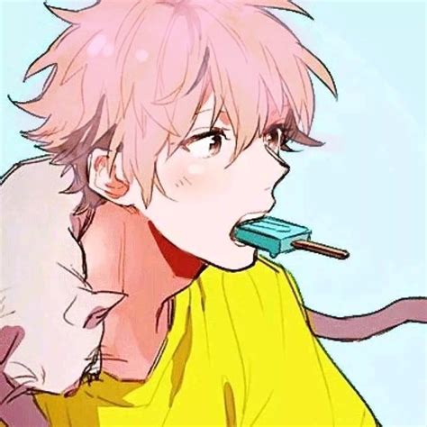 粉色非主流男孩头像