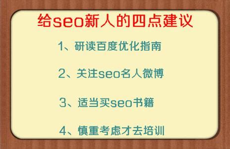 对新手做SEO的几点建议_野狼SEO团队