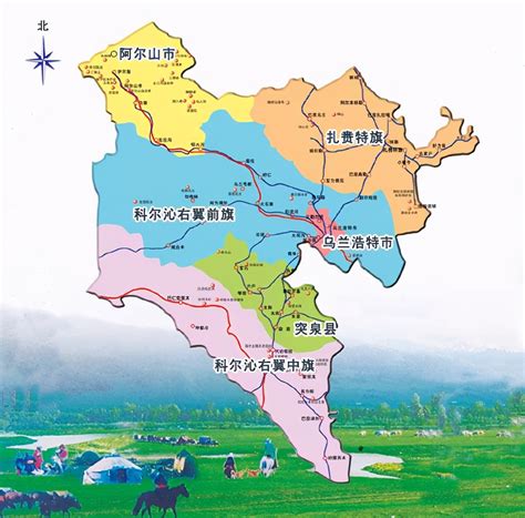 内蒙古自治区及部分盟市这类资源分布图_地图