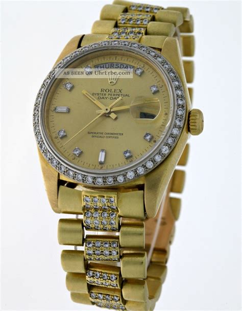 Rolex Oyster Perpetual Day - Date 18048 President 18kt. Gold Mit ...