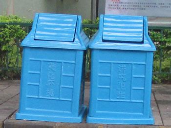 玻璃钢小区分类垃圾桶-环卫垃圾桶网