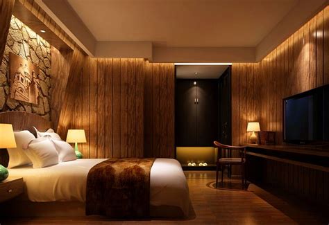 超大浪漫的宾馆圆形床设计_合抱木家装效果图