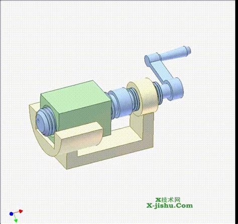 螺杆机构3 Screw mechanism 3机械原理图_X技术