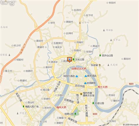 梅州地图图片