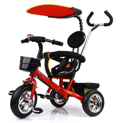 小虎子轻便儿童三轮车宝宝推车脚踏车自行车 2-6岁座位转向遛娃车-阿里巴巴