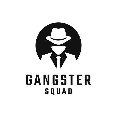Premium Vector | Gangster logo template
