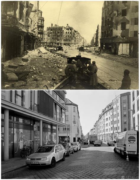 二战老照片：柏林战役结束后的真实景象，残垣断壁述说战争的惨烈_苏军