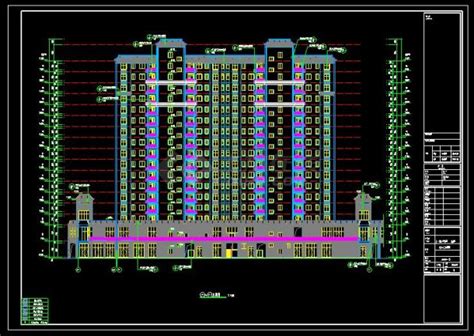 【17层】小区住宅楼建筑施工平面设计cad图，共十八张_住宅小区_土木在线