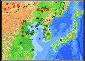 渤海地图图片