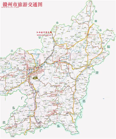 赣州十八县地图图片