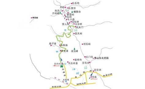泰山路线图图片