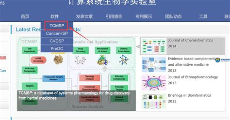 TCMSP中药网络药理学网站网址更新-解决无法访问-生信自学网
