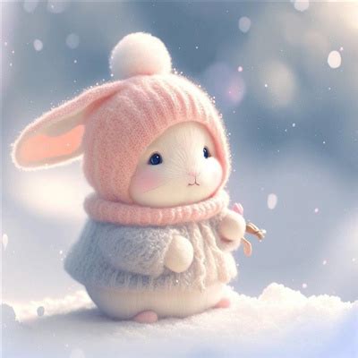 可爱的兔子头像卡通 可爱的兔子图片头像大全(4)_配图网