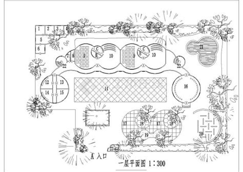 宜兴市某现代化小区幼儿园平面设计CAD图纸（占地6000平米）_住宅小区_土木在线