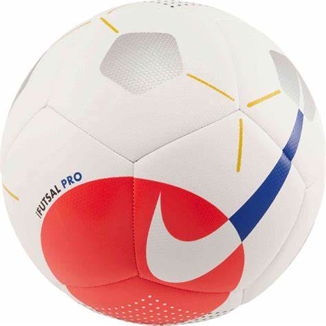 Nike Pro Futsal Ball - White/Bright Crimson/Racer Blue - SoccerPro