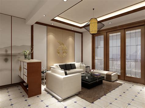 Y云南大理金K海景-86平米三居中式风格-谷居家居装修设计效果图